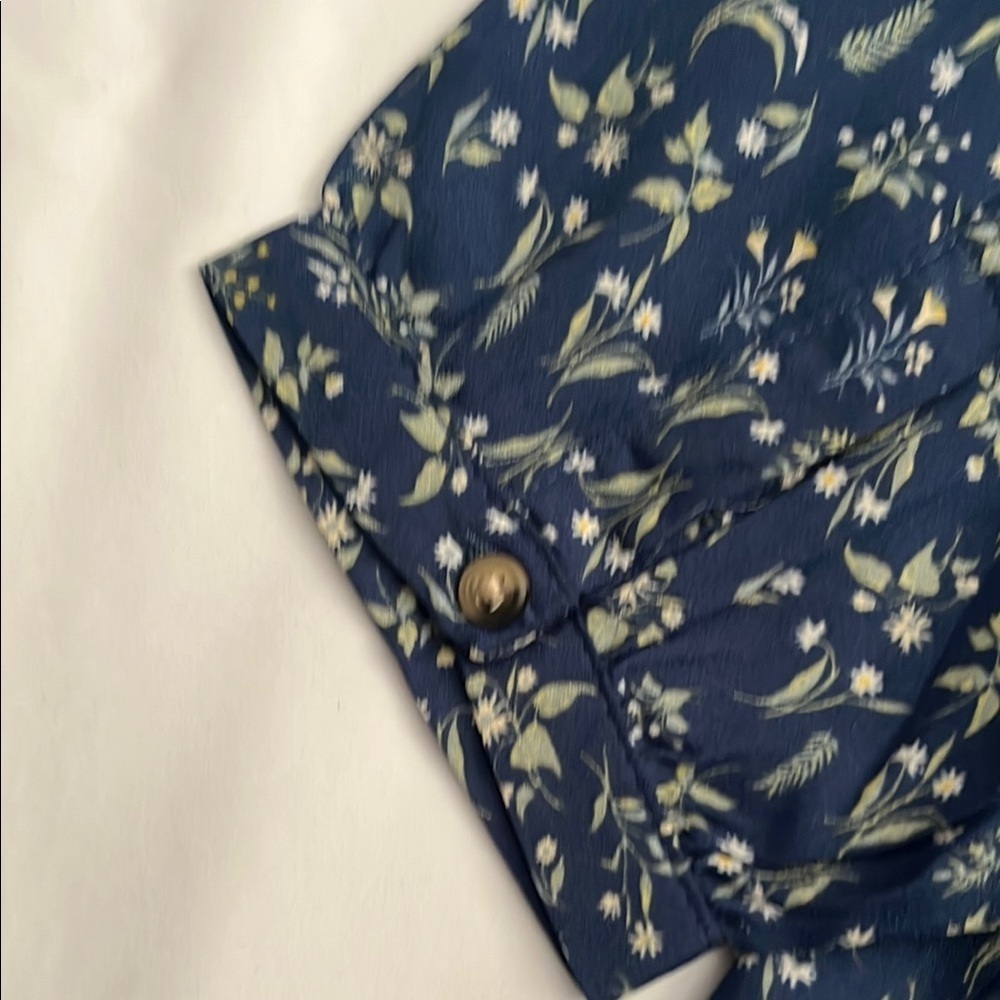 Jachs Girlfriend Floral Blue Blouse - Picture 10 of 10